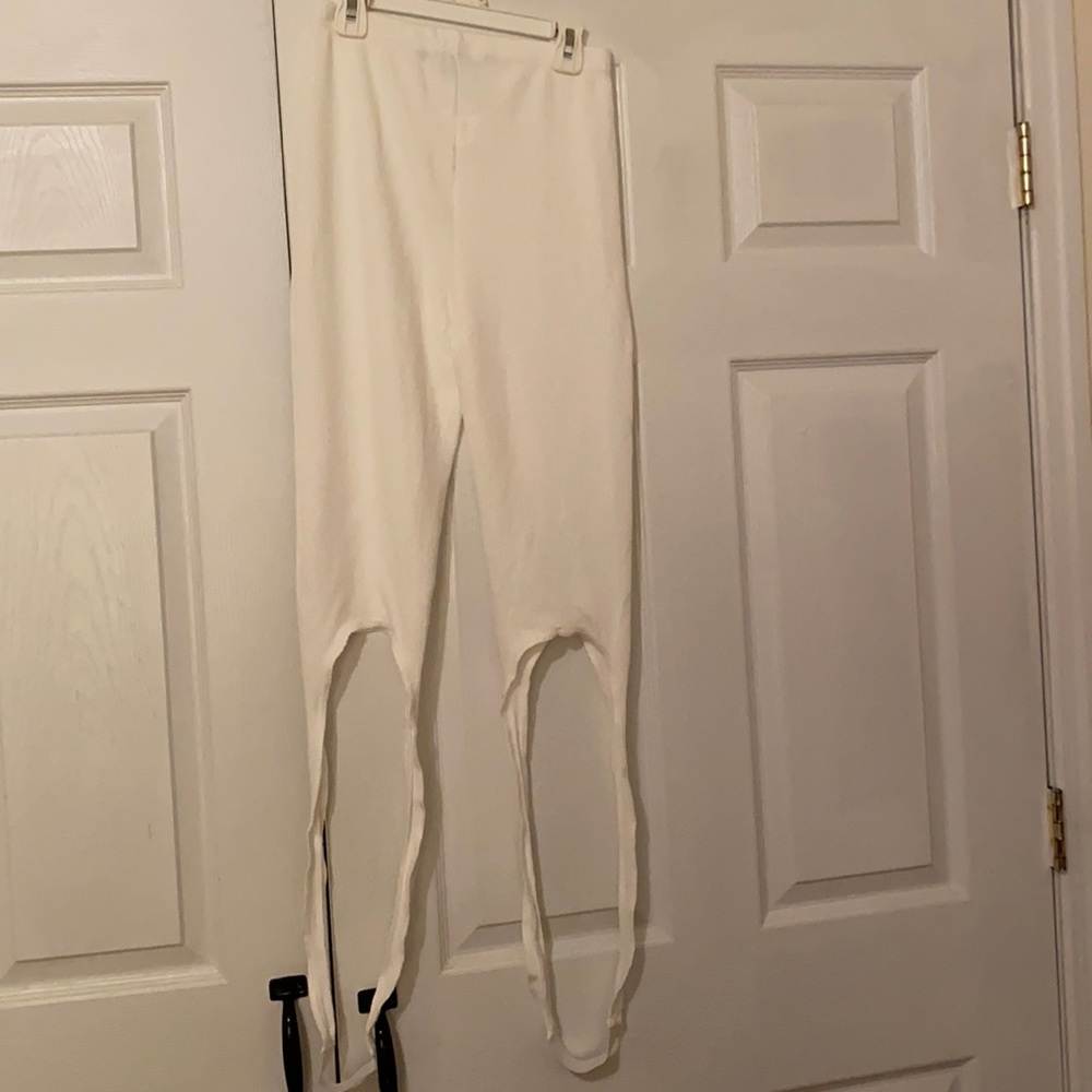 White Stirrup Leggings